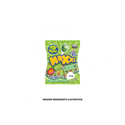 PIRULITO POP MANIA MAXXI MACA VERDE RICLAN 672G